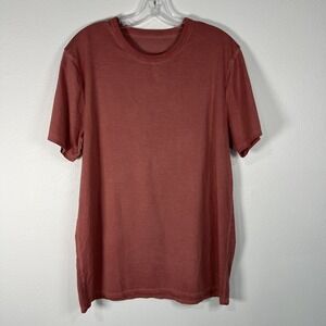 Lululemon Men's Size M ? Classic Fit Fundamental Tee Crewneck Pink Red T-Shirt